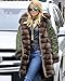 Roiii Ladies Quilted Casual Vintage Faux Fur Collar Warm Thick Womens Jacket Coat