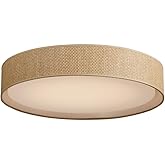 Maxim Prime - 45W 1 LED Flush Mount in Modern Style-5.5 Inches Tall and 25 Inches Wide-Grass Cloth Finish