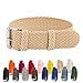 Clockwork Synergy - Perlon Watch Strap Braided Nylon Band (22mm, Sand)