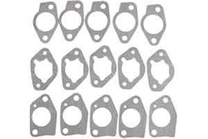 Carburetor Intake Gasket Kit for Honda GX340/GX390, 188F/190F Gas Engine Generators – 5 Sets × 3-Piece Seals, Oil-Resistant R