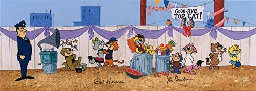 "The Most Effectual Top Cat" Officially Licensed Hanna-Barbera Hand-Painted LE 350 Cel - NEW with COA - Personally Hand-Signed by Bill Hanna and Joe Barbera - Published by Clampett Studios