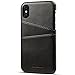 Iphone X, 5.8 inches, Wallet Phone Case, Slim PU Leather Back Case Cover With Credit Card Holder Black Case