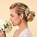 AW Bridal Wedding Hair Comb Floral Gold Leaves Bridal Hair Accessories for Bride Bridesmaids
