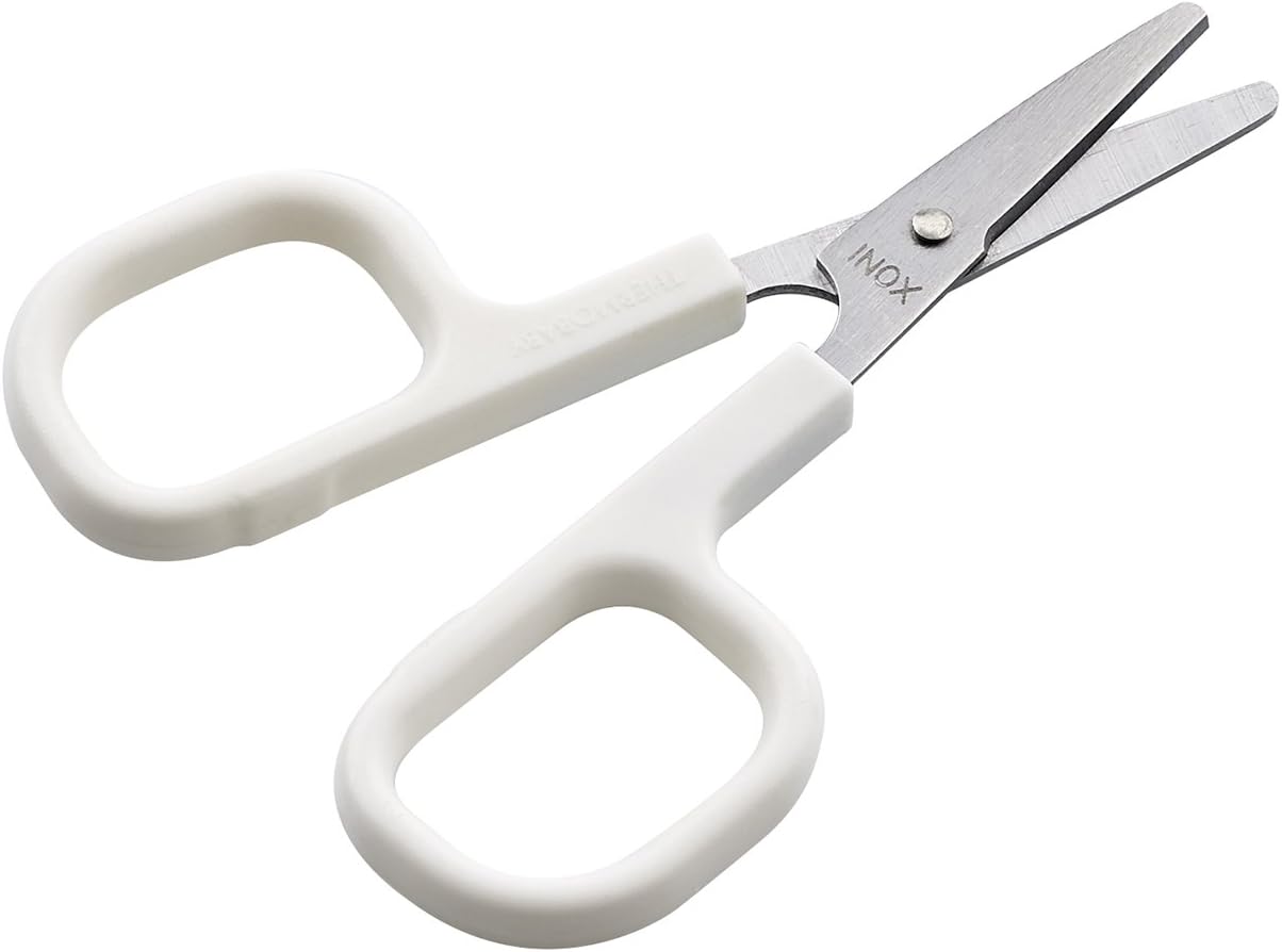 Thermobaby Nail Scissors, Silver, White