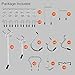 TUPARKA 81Pcs Pegboard Hooks Assortment Peg Hook Organization with Peg Locks