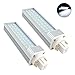 Bonlux 2-pack LED GX24Q 4-pin Rotatable PL Lamp, 26W GX24 CFL Replacement, 180 Degree Beam Angle Daylight 6000k LED PL-C Horizontal Recessed G24Q Bulb (Remove/bypass the Ballast)