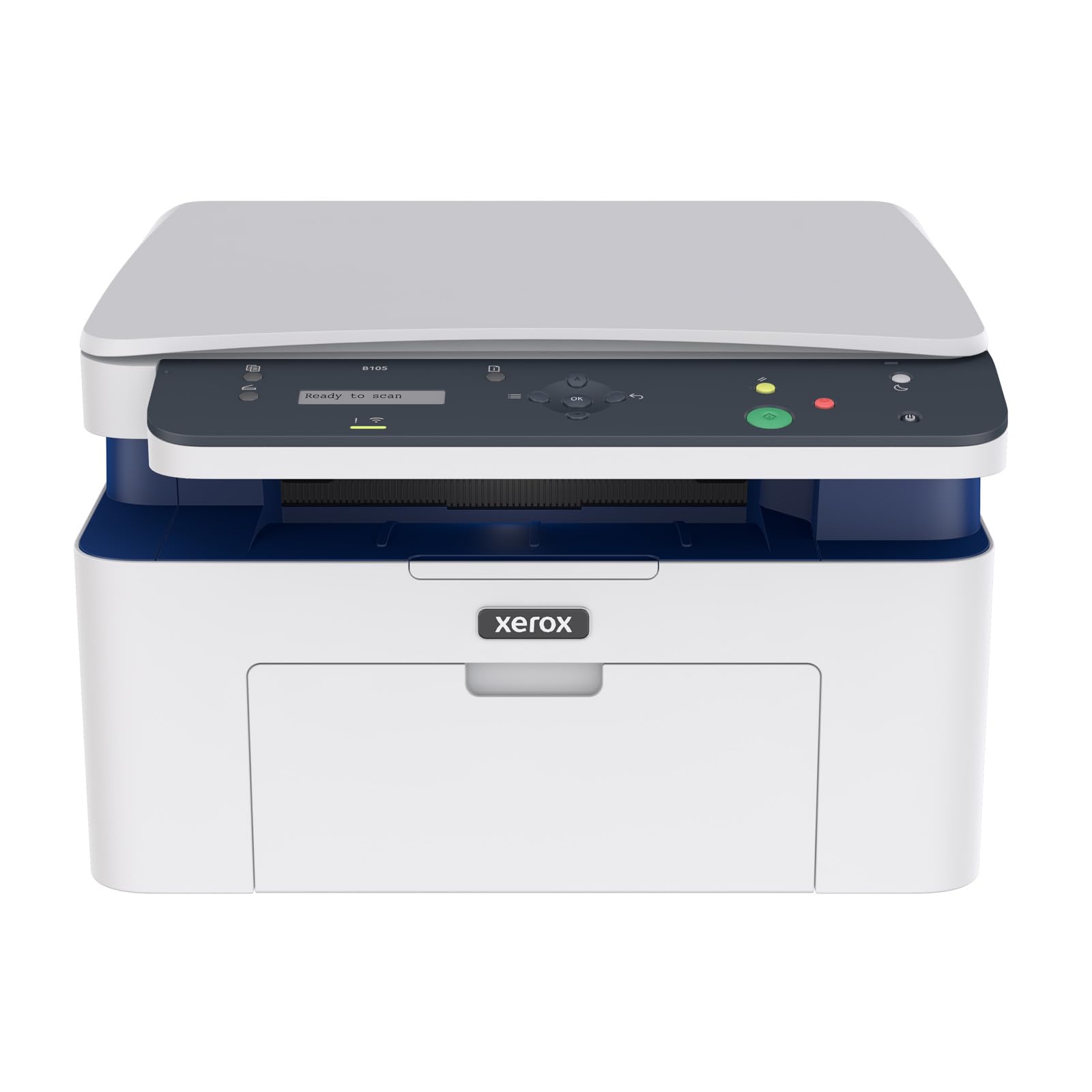Xerox B105 Stampante Multifunzione Wireless – Laser monocromatica compatta All-in-One, stampa/scansione/copia, A4, ideale per scrivania in home office e piccoli team, compatibile mobili, Wi-Fi, EU