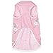 Blueberry Pet Wonderland Floral Sleeveless Dog Dress in Pink Stripe with Peter Pan Collar, Back Length 12