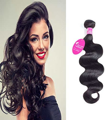 JUST SHOW Human Hair Bundles Body wave Mix Size With Closure Beautifull Quality Extension Natural Black Color Full Head Virgin Remy Hair (10"10"10")