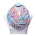 Lucky Leaf Lightweight Silky Cozy Fashion Gauze Loop Infinity Scarf for Women