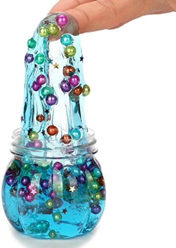 Crystal Soft BIg Cute Pumpkin Slime Colorful Fluffy Slime Scented Stress Relief Toy Sludge Toys(Color Random) -Whillows.
