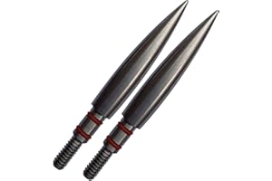 YBW Field Points 100/125/150/200 Grains,Stainless Steel Archery Field Points Screw in Archery Field Tips (12 Pack)