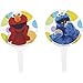 Wilton 2113-3470 12 Count Sesame Street Cupcake Toppers, Multicolor