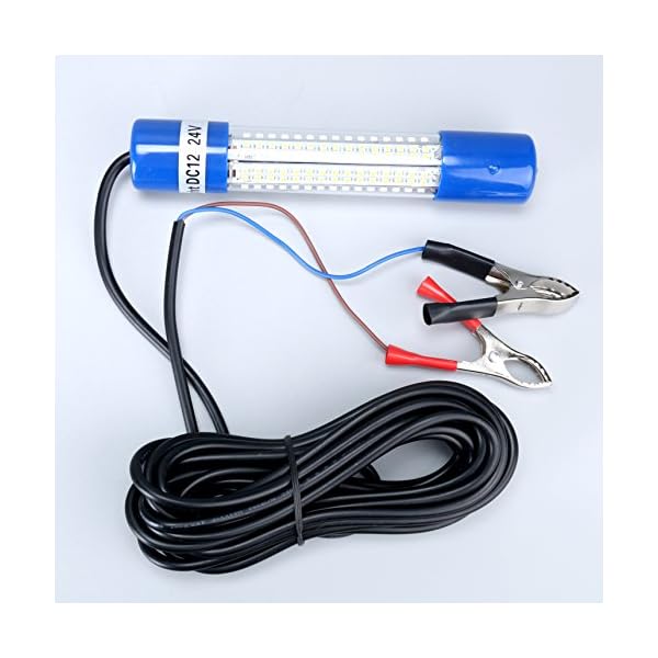 Amarine-made-12v-24v-8W-180-LED-1000-Lumens-IP68-Lure-Bait-Finder-Night-Fishing-Boat-Submersible-Deep-Drop-Underwater-Light-with-Battery-Clip
