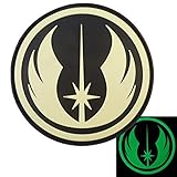 Jedi Order Glow in the Dark Star Wars GITD PVC Rubber 3D Hook-and-Loop Patch