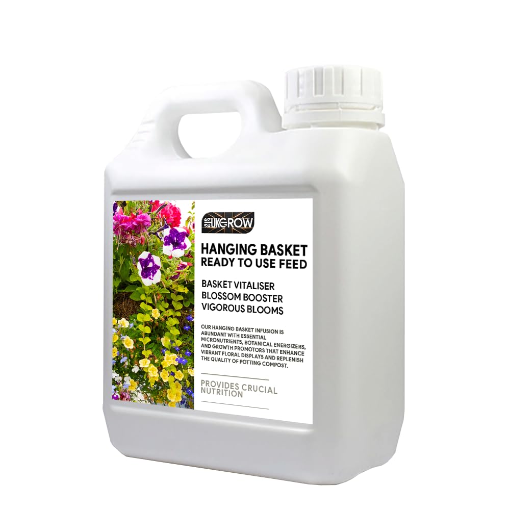 UK GROW Premium Plant Nutrient – Unlock the Full Potential of Your Plants! (1Ltr, Hanging Basket)