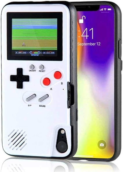 Amazon Goglor ゲームボーイケース Iphone用 レトロ3dゲームボーイデザイン 36個の小さなゲーム付き ゲームコンソール Iphoneケース カラースクリーン シリコンカバーケース Iphone X Xs Xr Xs Max Iphone 6 7 8 Iphone 6plus 7plus 8plus用 ケース