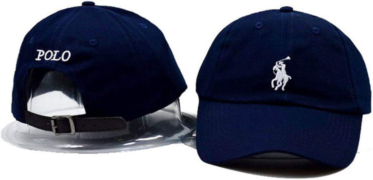 POLO Adjustable Cap Mens Baseball Snapback Hats Blue 2 One Size at