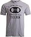 Ann Arbor T-shirt Co. If Lifting was Easy, It'd be Called Your Mom | Funny Workout Weight T-Shirt-(Adult,L) Grey