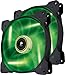 Corsair CO-9050037-WW Air Series SP 140 LED Green High Static Pressure Fan Cooling - twin pack