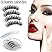 Magnetic Eyelashes -Three Magnetic Eyelashes Cover Full Eye Size (1 Pair/4 Pcs) Natural Look, Most Glamorous 3D Reusable Ultra Soft, Gule Free False Eyelashes (ThreeMagnetic Fake Eyelashes 02)
