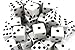Ifavor123 Bulk Pack of 100 Dice - Standard Size 16MM (White Dice) primary