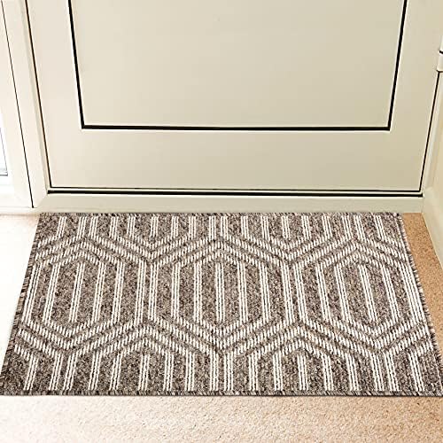 REFETONE Indoor Doormat, Front Back Door Rug Durable Rubber Backing Non