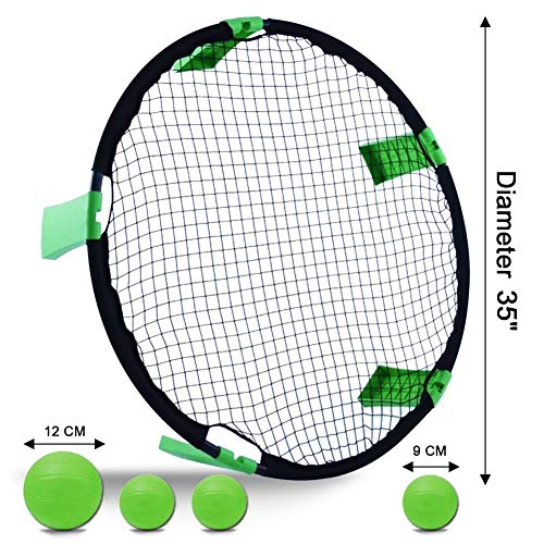 YourPartner Volleyball Spike Outdoor Game for Beach, Lawn, Green - Thumbnail 4