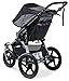 BOB Revolution Flex 2.0 Jogging Stroller - Up to 75 pounds - UPF 50+ Canopy - Adjustable Handlebar, Black