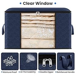 Fab totes 2 Pack Clothes Storage, Foldable Blanket