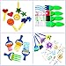 Lumsburry 47pcs Kids Art and Craft Early Learning Painting Sponges Stamper Mini Paint Brushes Kit with 26 English Alphabets Drawing Tools (with Box)