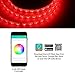 LE Smart 16.4ft 300 LED RGBW Light Strip, RGB+Daylight White Color Changing Dimmable, Waterproof, Bluetooth & Smartphone APP Remote Control Brightness Adjustable Ribbon Light for Home Party Decoration