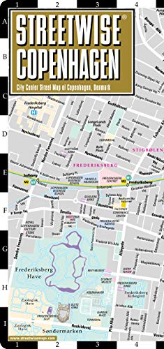 Streetwise Copenhagen Map - Laminated City Center Street Map of Copenhagen, Denmark (Michelin Streetwise Maps)