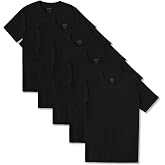 Pact Men's Organic Cotton Softspun Standard Fit Crew Neck T-Shirt, Pack of 5