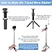 Selfie Stick Bluetooth Extendable Monopod Foldable Tripod With Detachable Rechargeable Remote And Rotatable Phone Holder For iPhone 7 Plus 6s Android Cellphones