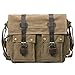 peacechaos Men's Canvas Leather DSLR SLR Vintage Camera Messenger Bag (Light Coffee)