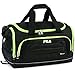 Fila Cypress Small Sport Duffel Bag, Black/Neon Lime, One Size