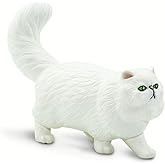 Safari Ltd. Persian Cat Toy - 3 Inch Realistic Pet Figure for Kids Ages 3+ | 3 Inches Long x 2 Inches Tall, Ages 3+, Safety Tested, BPA Free PVC, Fluffy Coat, Pet Play, Cat Breed Learning