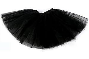 HIWIND Tutus for Women 5 Layered Tutus Girl Teens Short Skirt Colorful Running Skirts Rave Costume Tutu Dance Skirt