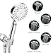Handheld Shower Head, Wodgreat High Pressure 5 Settings Powerful Spray Head with Flexible 60 Inch Stainless Steel Hose, Adjustable Swivel Ball Bracket Mount, No Leaking, Easy to Install, Chrome