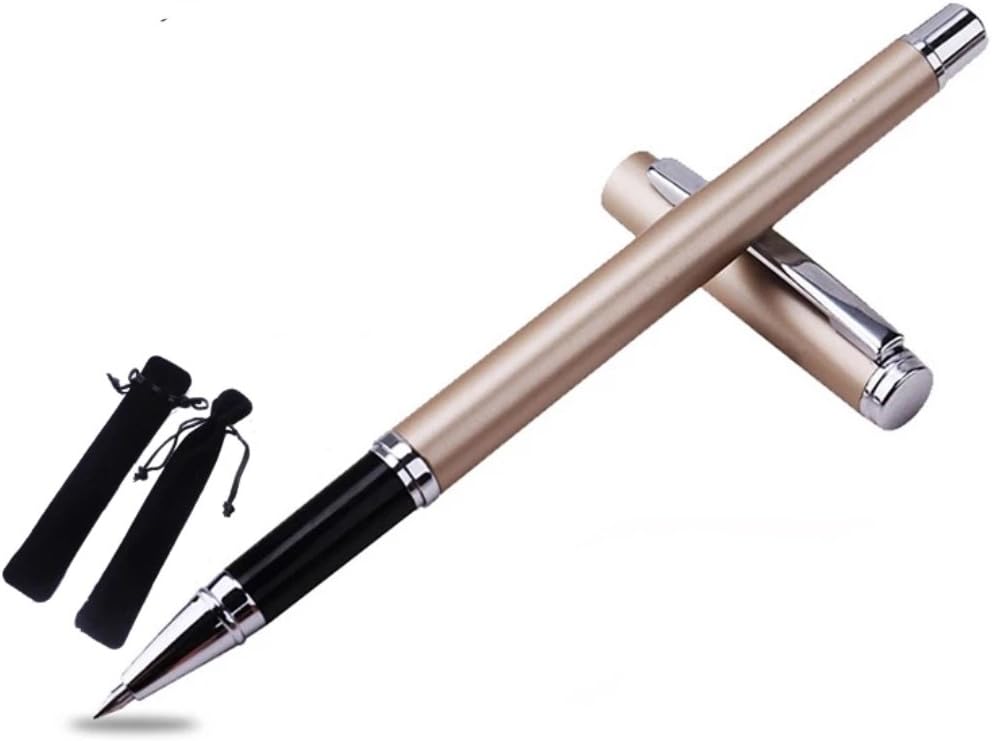 Engraved/Personalized Metal Gel Pen,Engraved with your Name Ballpoint Pen with Velvet Case