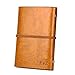 EvZ Vintage Gold Brown PU Leather Cover Loose Leaf Blank Notebook Journal Diary Gift