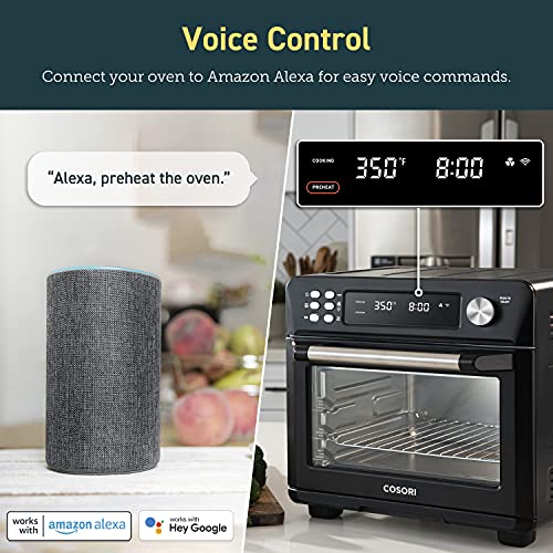 COSORI Air Fryer Toaster Combo 26.4QT 12 Functions Large Countertop