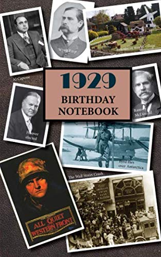 1929 Birthday Notebook: a great alternative to a card