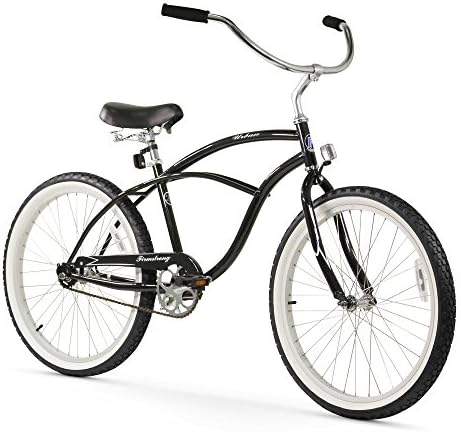 Firmstrong Urban Man 24" Single Speed Beach Cruiser Bicycle in Black (Black)
