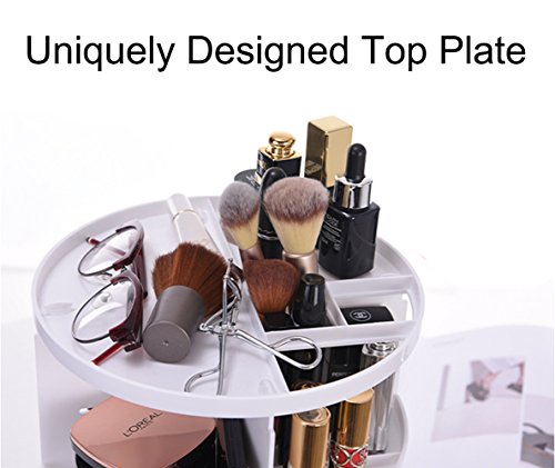 image for Makeup Cosmetic Organizer, KEBE 360-Degree Rotating DIY Detachable Mul