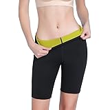 Valentina Womens Hot Body Shaper Pants Workout Sweat Sauna Suit Thighs Fat Burner Neoprene Slimming Shorts for Weight Loss