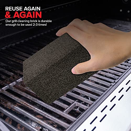 Stock Your Home Grill Cleaning Brick (4 Pack) Heavy Duty Grill