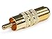 Monoprice RCA Male to F-Type Female Adaptor - Gold Plated, 1-Pack