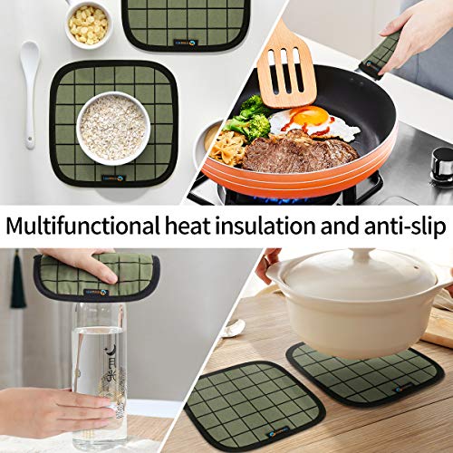 Oven Mitts and Pot Holders Sets, Bake Oven Gloves 500℉ Heat Resistant